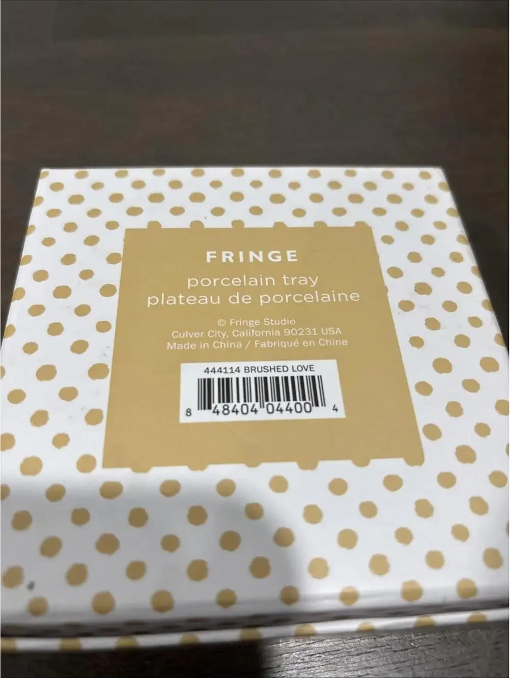Fringe.. Love Trinket Tray Porcelin. [COPY]